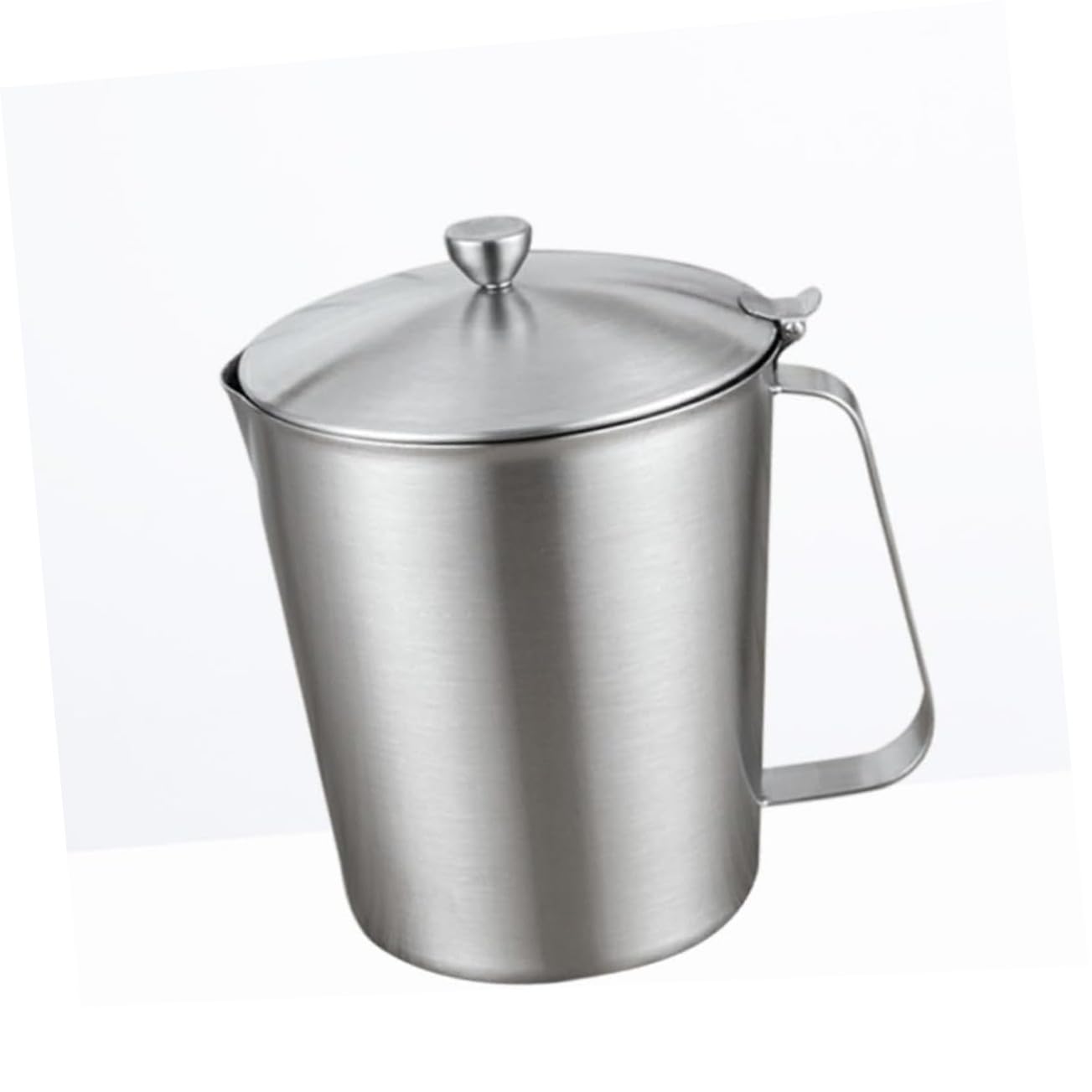 Misurino Graduato con Coperchio 1000ml in Acciaio Inox Argento