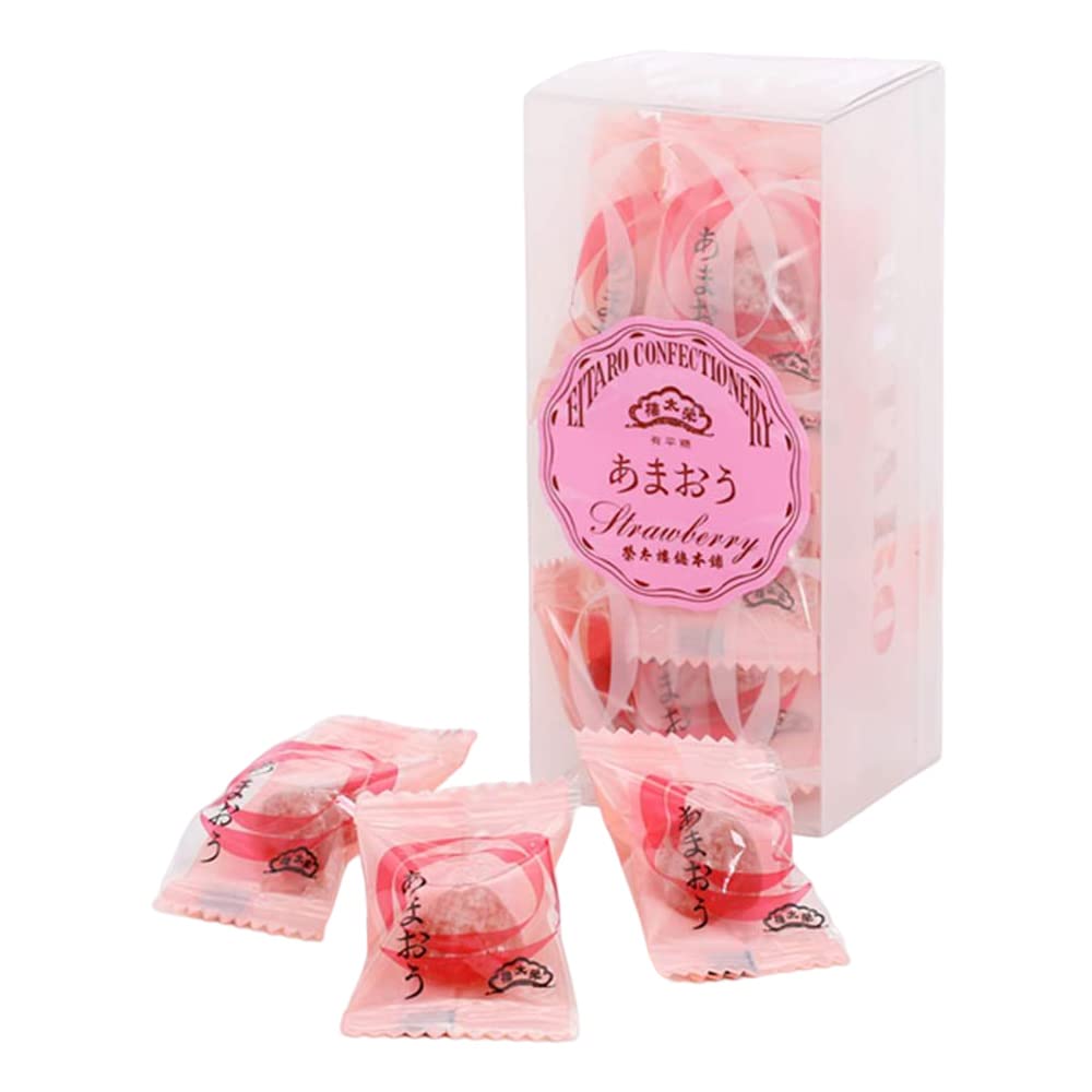 Sponsored Ad - [ Eitaro Sohonpo ]Eitaro Natural Fruit Candy AMAOU STRAWBERRY 12 pieces,Japanese Candy, Wagashi, Handmade, No Additive, Made in Japan