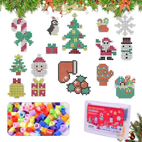 SPHERETRON 2500 Stück Bügelperlen Weihnachten Set 7 Farben...