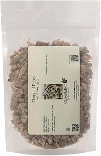 OliveNation Chopped Dates Dusted in Oat Flour, Non-GMO Kosher Vegan Bulk 80 oz for Baking & Snacks
