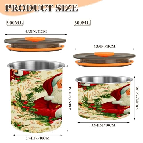 Contenedor Hermético de Acero Inoxidable para Café 500ml miniatura 2