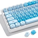 OHY PBT Keycaps, XVX Blue Jelly HOA Profile Key Cap, 132-Key Cute Custom Keycaps (for Mechanical Keyboards with Cherry/Gateron MX Switches)-Uyuni Dreams(ONLY KEYCAPS)