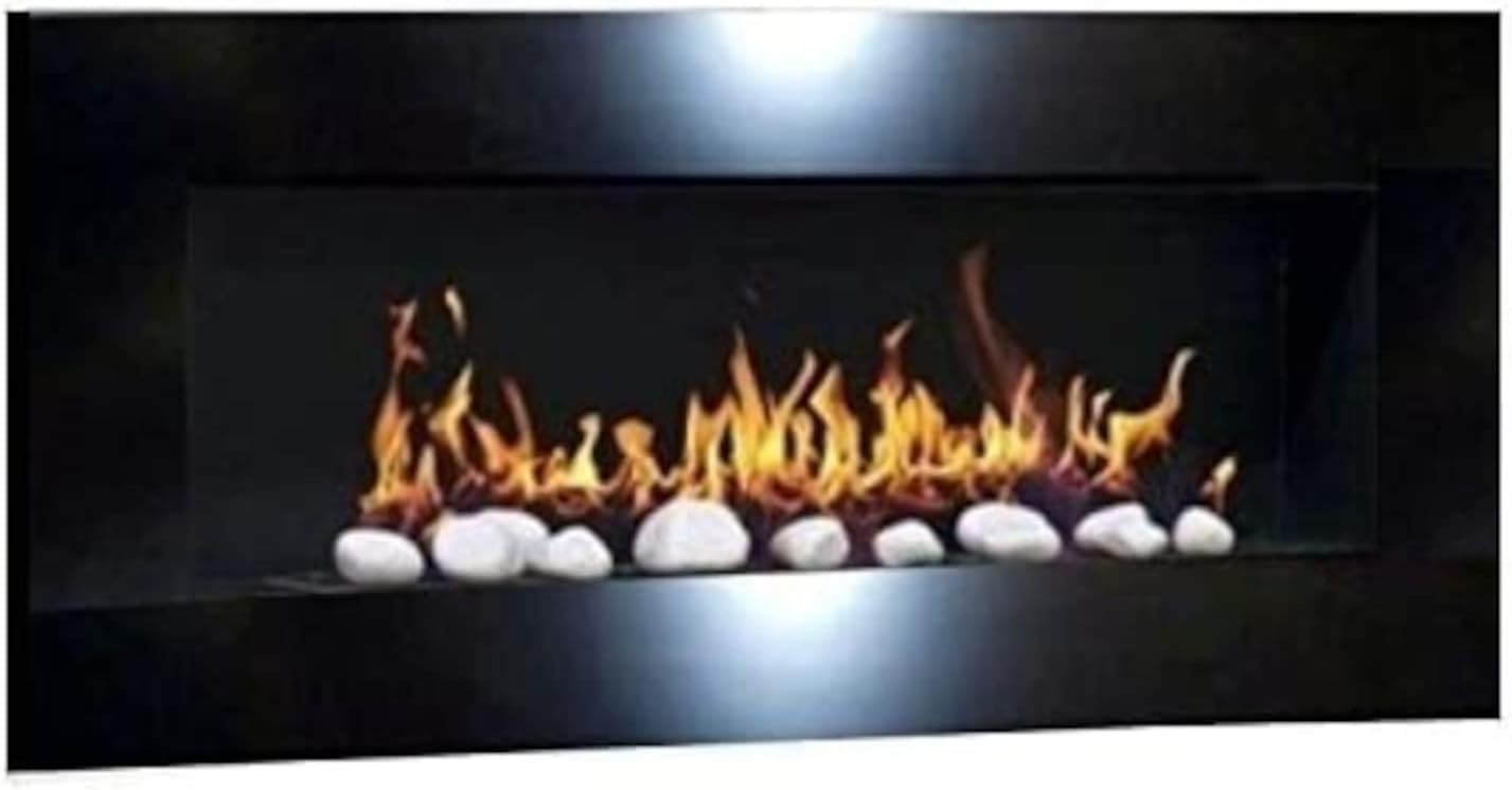 Ethanol Fireplace Gel, Fireplace Stove, Wall Fireplace Design Don Fuego XXL and 24 Decorative Stones