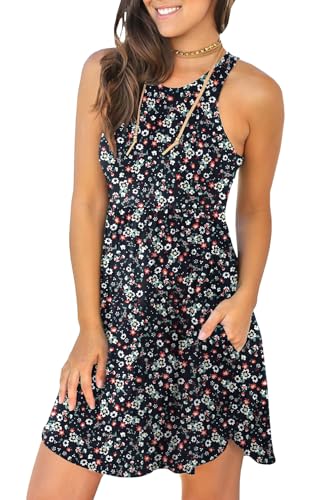 Image of HiMONE Vacation Dresses for Women 2025 Summer Dress Women's Casual Sundresses Casual Beach Petite Sun Dress XS-2XL