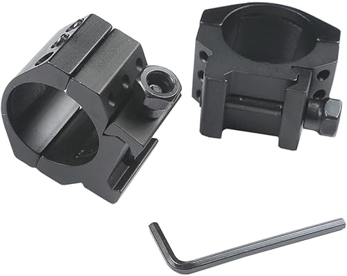 Miniatura 3 de MIZUGIWA Scope Mount Rings 30mm Heavy Duty LowMedium Profile 6 Bolts fit 20mm Weaver Picatinny Rail wHex Wrench 2-Piece