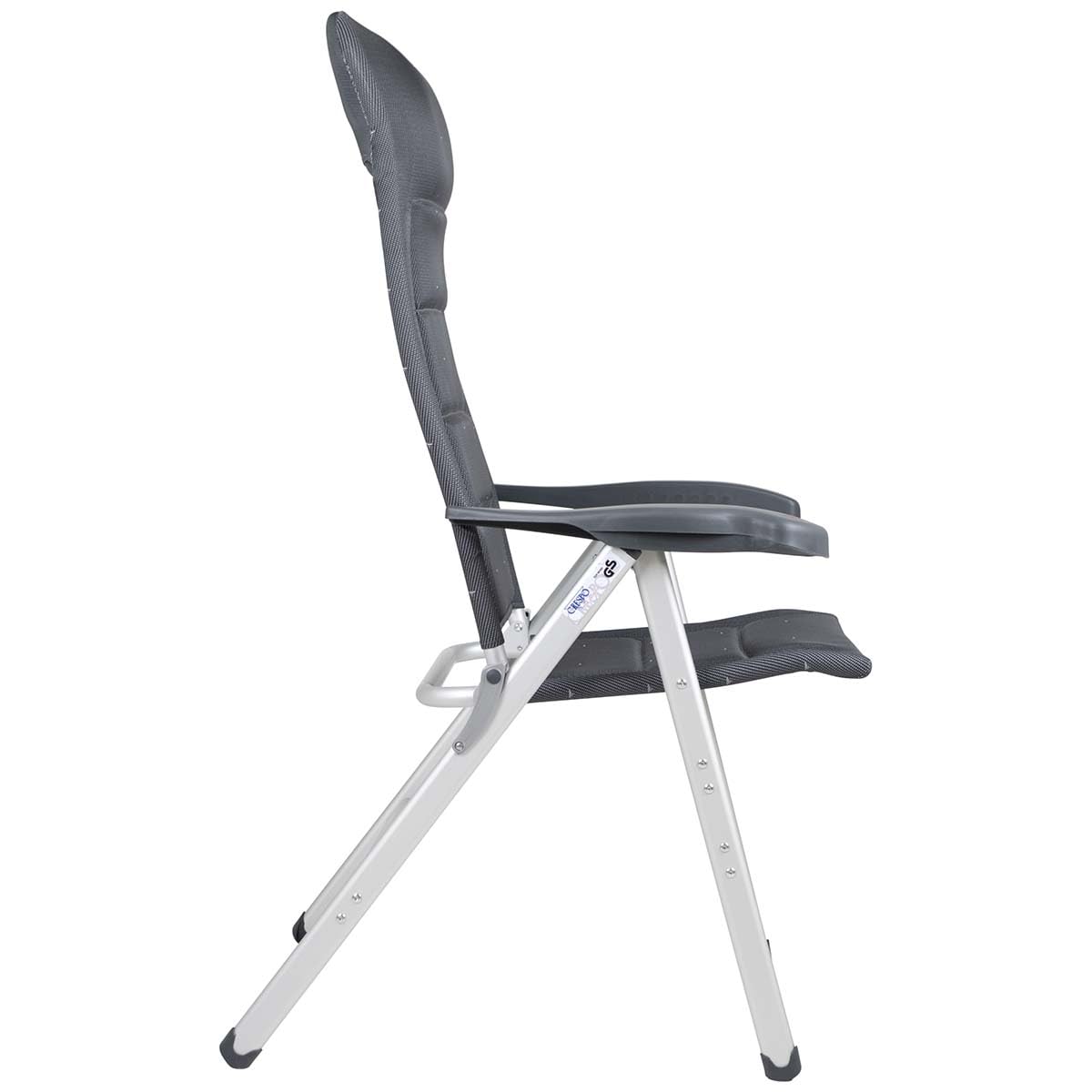 Crespo Sedia Pieghevole XXL Deluxe Antracite Sedie, Alluminio, Grigio Scuro, Taglia Unica