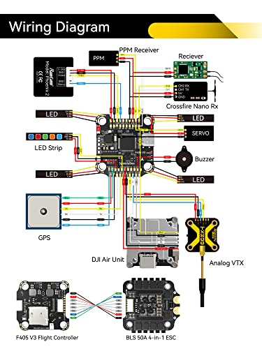 Speedybee F4 Flight Controller Stack:30X30 Bluetooth Stack With 4In1 50A Esc,Wireless Betaflight Configuration,Blackbox,Barometer For Dji Air Unit Fpv Drone Fixed-Wing X8 (Fc Esc Stack) #TOP4