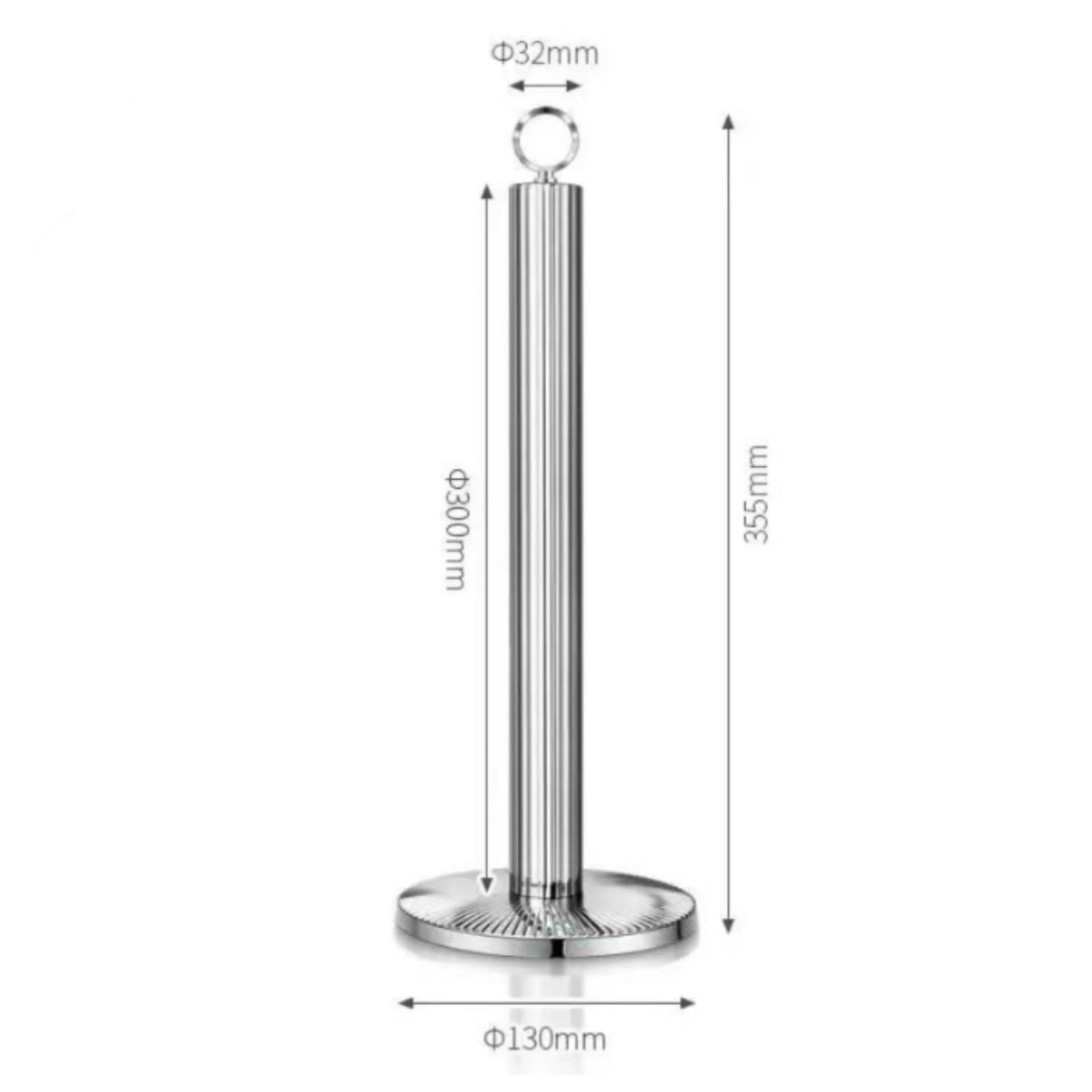 Porta Carta Cucina Portarotolo Asciugatutto Dispenser Salviette Supporto Verticale in Acciaio Inox 304 Dal Design Minimal con Base Pesata Adatto per Stile Nordico