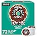 The Original Donut Shop Dark, Single-Serve Keurig K-Cup Pods, Dark Roast Coffee, 12 Count (Pack of 6)