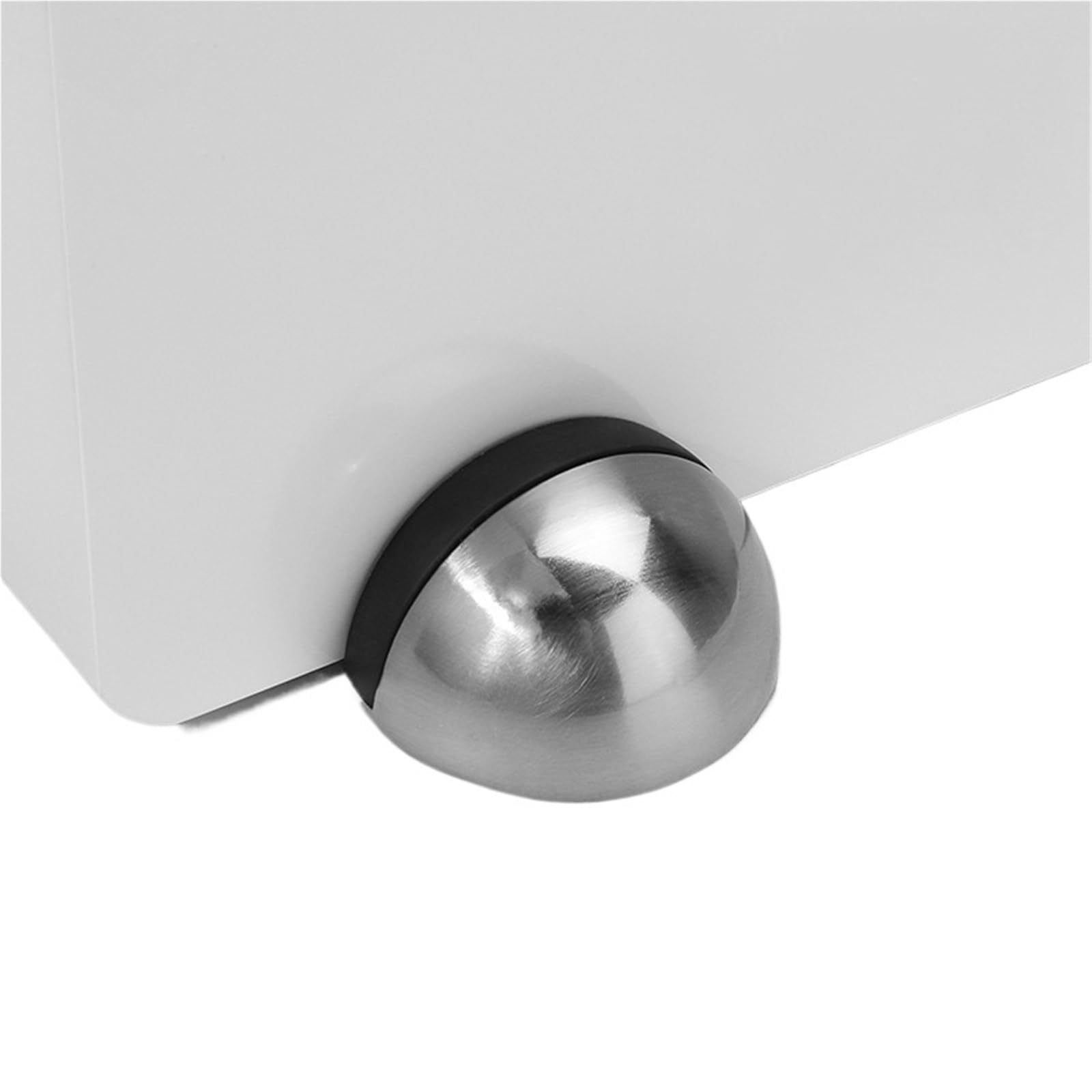 Xctdsvah Silver Door Stop Hidden Door Holder Non Punching Sticker Floor Mounted Nail-Free Stop Hardware(Silver)