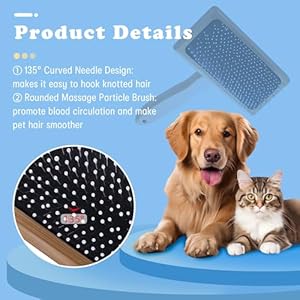   Dog-Brush-Pin-Brush-for-Dogs-Pet-Slicker-Brush-with-Bamboo-Handle-for-Dogs-and-Cats-Pin-Brush-for-Removing-Shedding-Tangles-and-Fluff