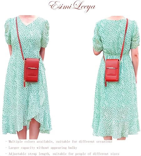 Esimileeya Small Compact Cell Phone Crossbody Bags for Women Trendy Purses Touchscreen Shoulder Bag with Credit Card Slots3