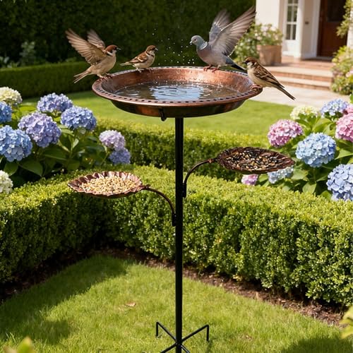 Mangeoire pour oiseaux résistante aux intempéries avec piquet métal stable - 7