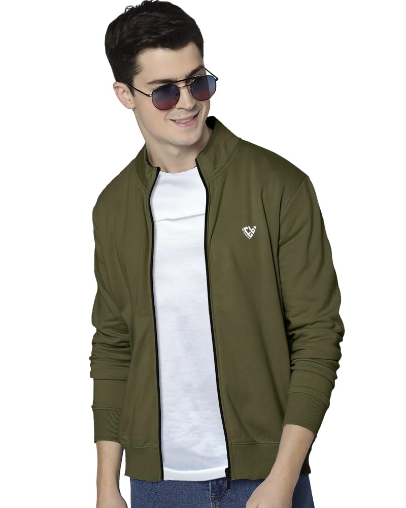 noble monk Men Fleece Open Front Full Sleeve Zipper Sweatshirt | Full Sleeve Soft, Comfortable Sweatshirt | Stylish Sweatshirt-picture-44