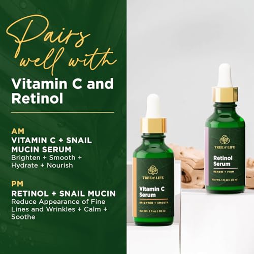 Tree of Life Beauty 99% Snail Mucin Serum - Hydrating Serum for Face with Aloe Vera and Cucumber - Snail Serum Pore Minimizer for Face - Highly Concentrated Skin Care Face Serum for Women 1 Fl Oz - Image 7