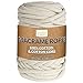 Creative DECO 9mm x 50m Cuerda Macramé Hilo Algodón Marfil | Espesor +-0.5 mm | Cordel Cordón Rollo Grande Natural Grueso Fuerte Decoración Hornear Cocinar Manualidades Artesanía Bricolaje y Embalaje