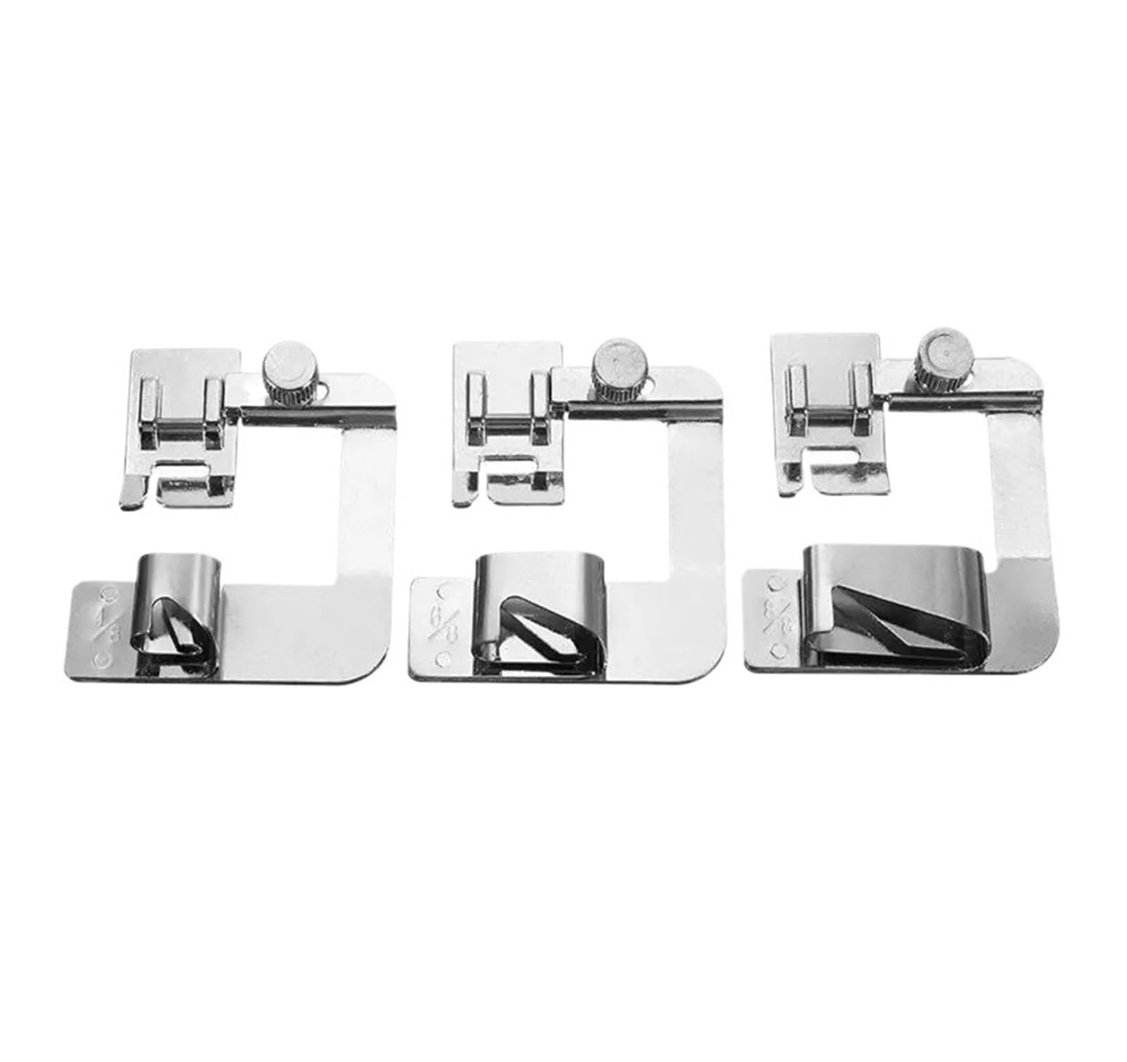 1/3pcs 13/19/22mm Sewing Machine Foot Presser Rolled Hem Feet For Accessories 7YJ243(3pcs)