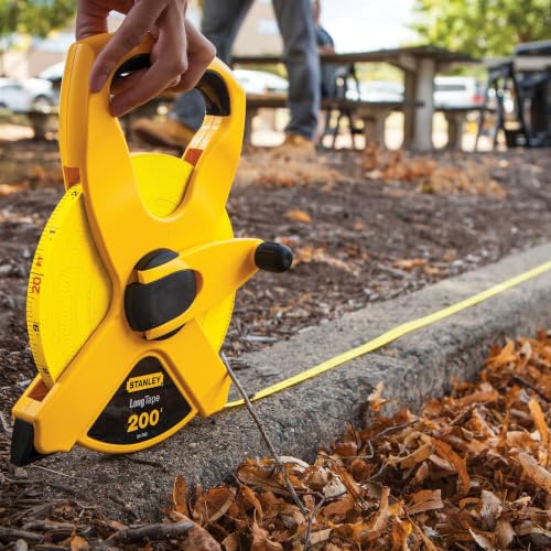 Image of STANLEY 200 Ft x 1 /2 in. Open Frame Fiberglass Long Tape Measure (34-793)