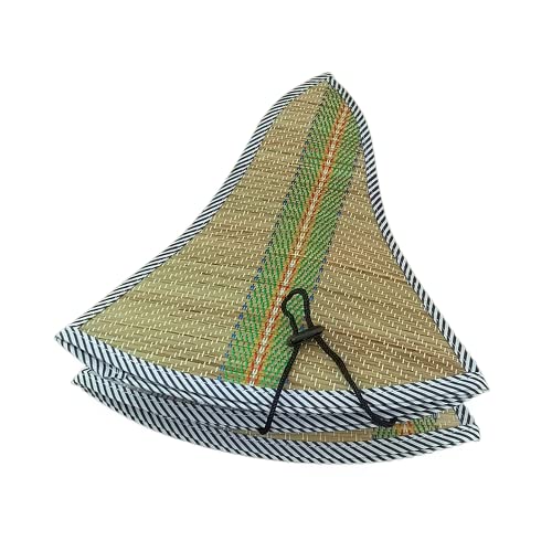 YYJINGYOU-Straw-hat-Sun-Hats-for-Men-Beach-hat-Straw-Life-Jacket-Sunhat-Foldable-and-Rolled-up-Yellow-5-18-5-38