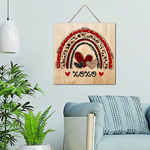 Décoration murale Saint-Valentin cadeau en bois Happy Valentine