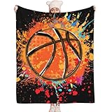 Niopos Basketball Blanket Boys Girls Basketball Gifts for Adult Kids Coach Team Birthday Party Gifts 40x50 inch