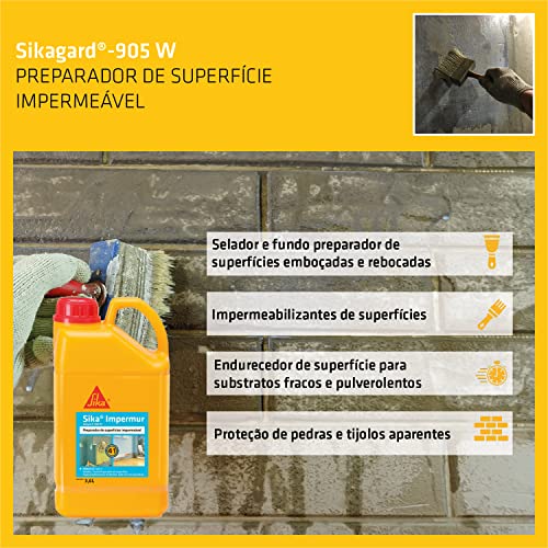 Sika - Preparador de superfície impermeável - Sikagard-905 W Branco - Emboço, reboco e pedras natura