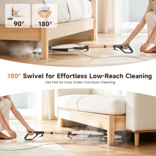 Image of DEVOAC VM6 Scrubbing Steam Mop with Rotating Mop Pads