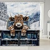 Photo Gallery manfei highland cow - tende da doccia per bambini, con grazioso vitello, cedro e neve, decorazione rustica per la casa, tende impermeabili con 12 ganci, 183 x 183 cm (larghezza x lunghezza) Photo Gallery manfei highland cow - tende da doccia per bambini, con grazioso vitello, cedro e neve, decorazione rustica per la casa, tende impermeabili con 12 ganci, 183 x 183 cm (larghezza x lunghezza)