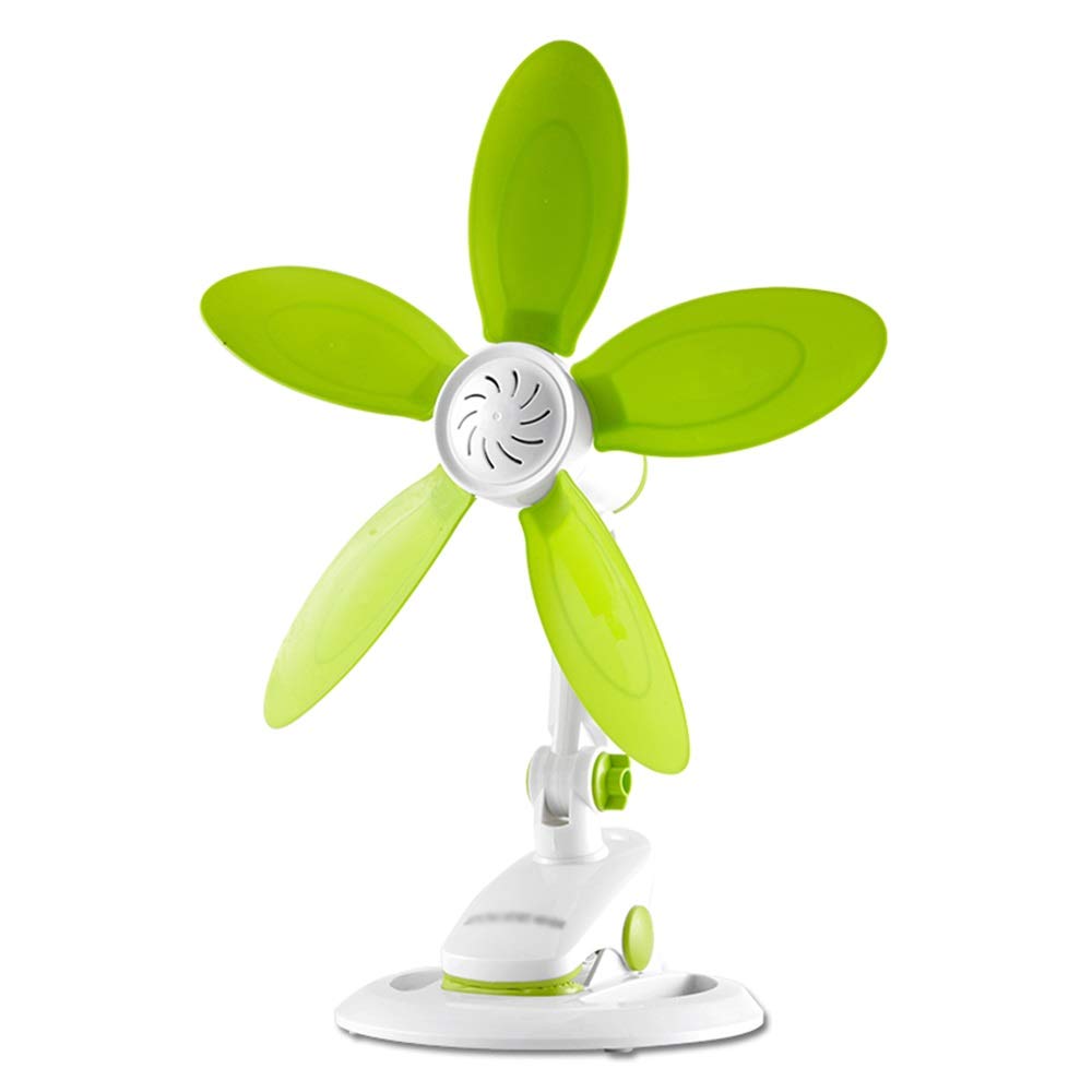 Ventilateur 5 pales de bureau amovible ventilateur mural vert silencieux