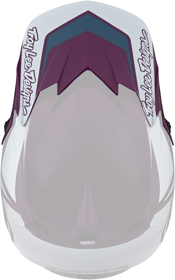 Casque de moto violet Troy Lee Designs GP Overload avec visière ajustable