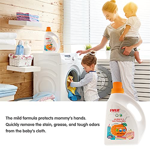 Image of Farlin CB-40001 Baby Clothing Detergent 2800ml - Gentle, hypoallergenic formula specially designed to clean baby clothes safely and effectively