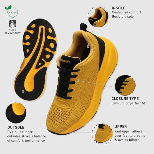 Image of Neeman's Begin Walk Flow Sneakers for Men and Women | Breathable Knit Upper, Cushioned EVA Sole | Lightweight Walking Shoes for Everyday Comfort,Sneaker