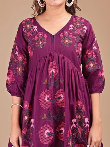 Image of Womanista Women Coord Set | Embroidered Set | Pure Cotton Coords | Stylish 2 pcs Outfits