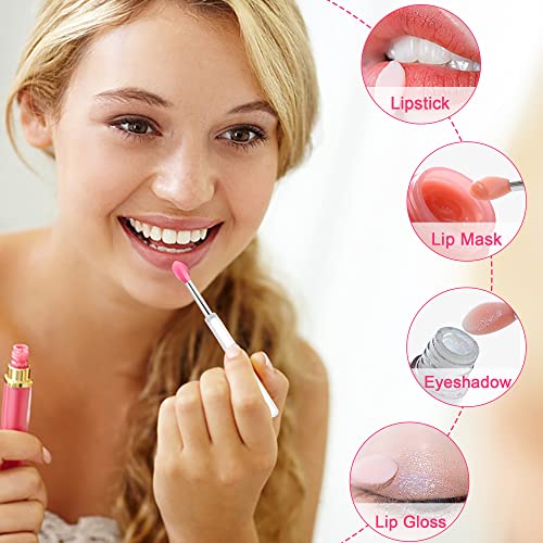 8Pcs Silicone Lip Brushes Lipstick Applicator Brushes,Makeup Brush, Perfect Applicators For Cream Lip Mask, Eyeshadow, And Lipstick (Multicolor) #TOP3
