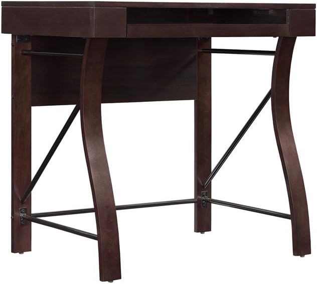 Desk with Keyboard Tray, Dark Espresso