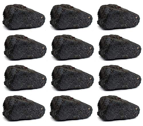 12PK piedra de cabaña cruda, muestras minerales – aprox. 1 pulgada – geólogo seleccionado y procesado a mano – ideal para aulas de ciencia – Paquete de clase – Eisco Labs