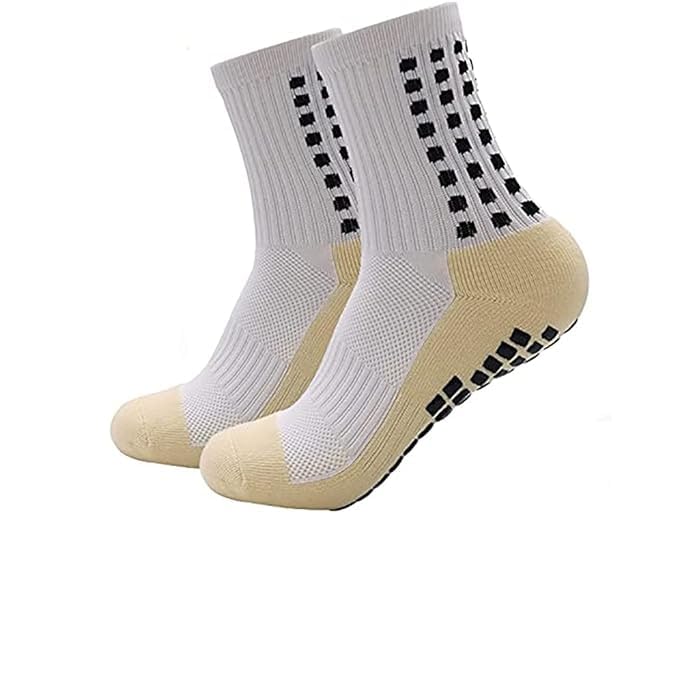Fariox Athletic Socks for Men Women, Hi-Tech Performance Rubber Anti-Slip and Thicken Cushion Sport Socks Ankle Length Socks for Badminton Soccer Running Gym & Indoor Training-picture-35