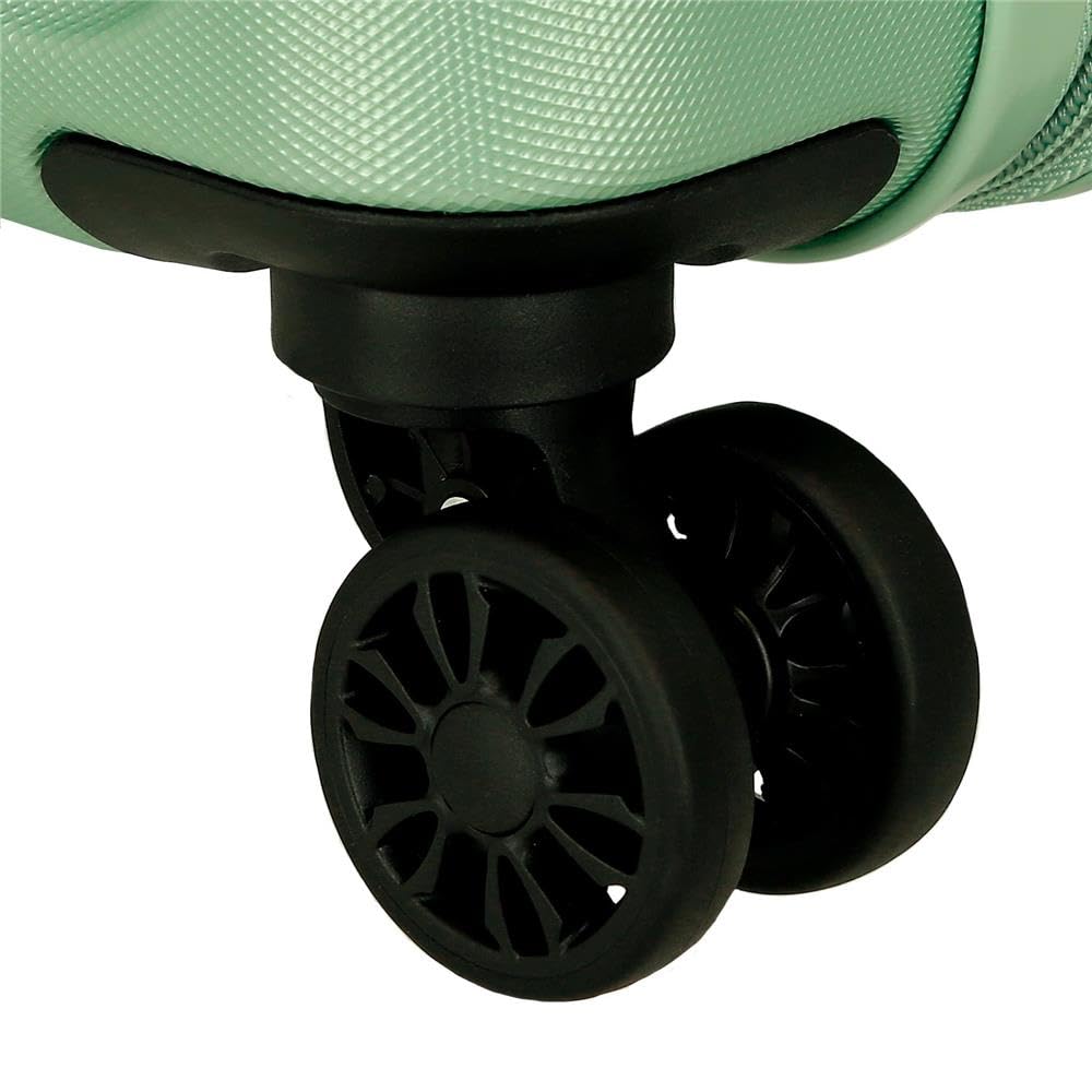Roll Road Kambodża walizka kabinowa, zestaw walizek z twardego tworzywa ABS, różne rozmiary, zamek szyfrowy z boku 4 koła podwójne bagaż ręczny, Zielony, 75 cm x 52 cm x 30 cm, Duża walizka