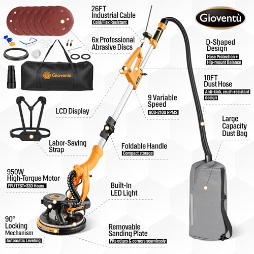950W Electric Drywall Sander
