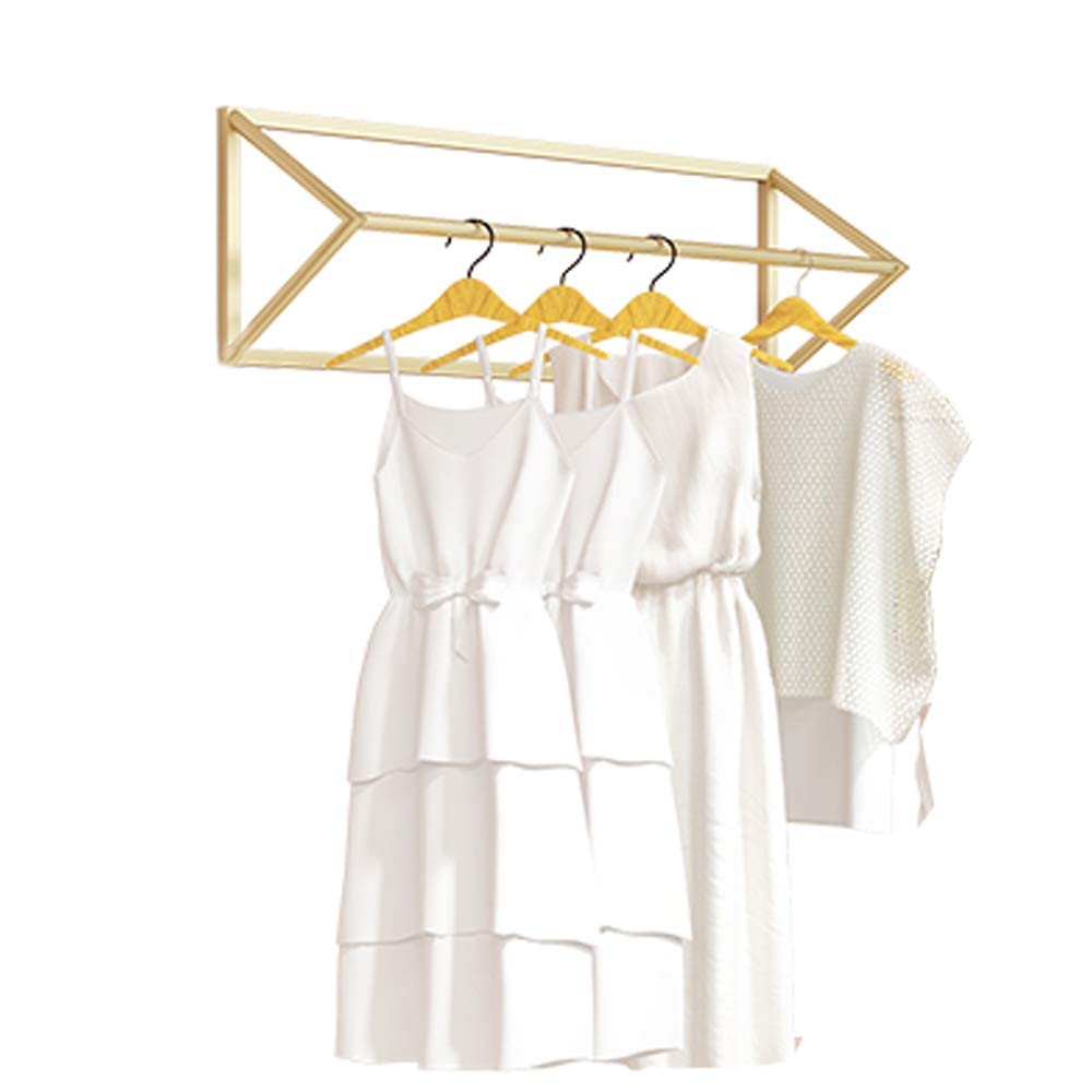 CENAP Exquisite Clothes Rail Rack Metal Retail Clothing Garment Racks Display Rod, Clothing Store Display Rack Ceiling Hanger, Women's Clothing Store Display Hangers/B120cm