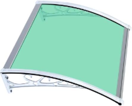 Marquesina para Puerta, Cubierta con Soporte Met lico para Protecci n Instant nea Contra Nieve, Lluvia Y Rayos UV, Toldos, Toldos Para Puertas, Toldos Para Porches, Toldo de EntradaGreen,120x2