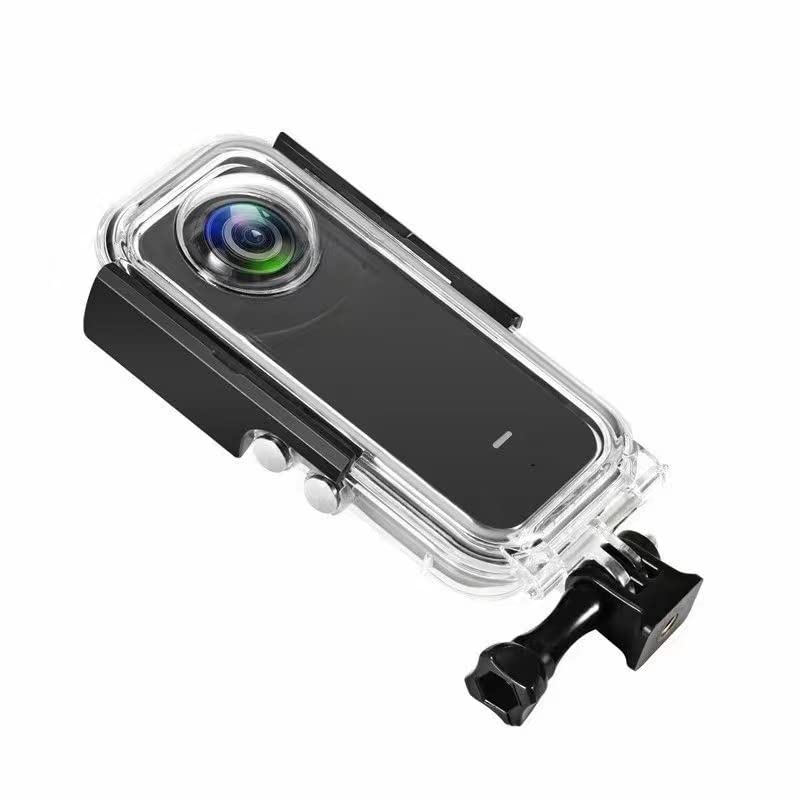 Sea frogs Funda impermeable para cámara panorámica Insta360 X3, 195 ft/60 m, IPX8, con certificación Sports Underwater Snorkeling Snorkeling (transparente)