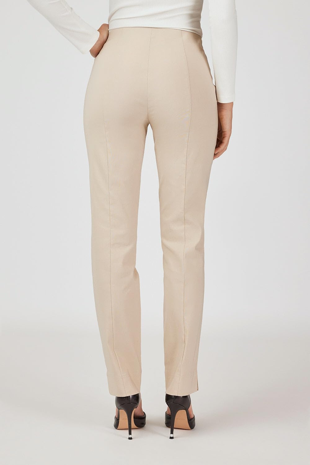 Robell Pantalon Bengaline Marie, Taille Haute, Power Stretch, Jambe Droite | Pantalon femme Robell Style Marie: tissu bengaline. Pour plus de confort, de liberté de mouvement et de style au quotidien.