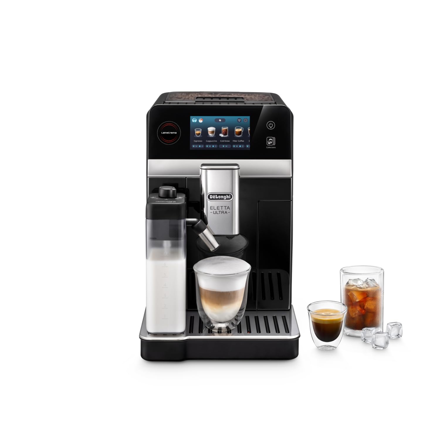 De'Longhi Eletta Ultra - Macchina Caffè Automatica 40+ Bevande Silent Tech