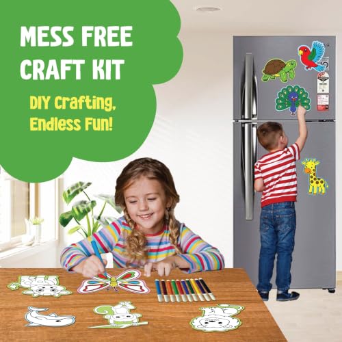 Image of SparkLPlay Coloring Kit. Art & Craft for Kids. 9 DIY Activities. Age 3+