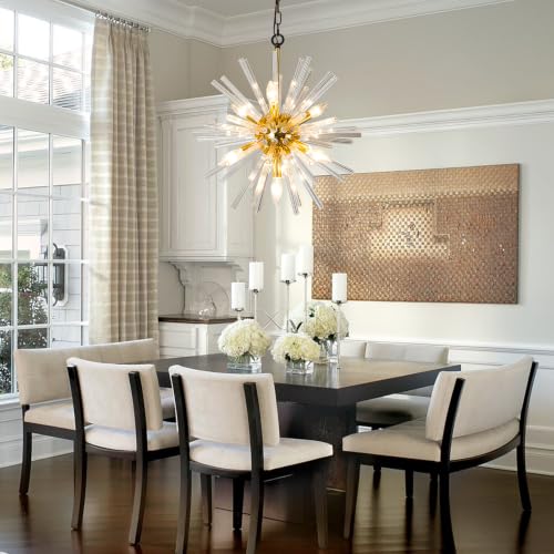 Image of Vezzio Gold Crystal Chandelier Light Fixtures