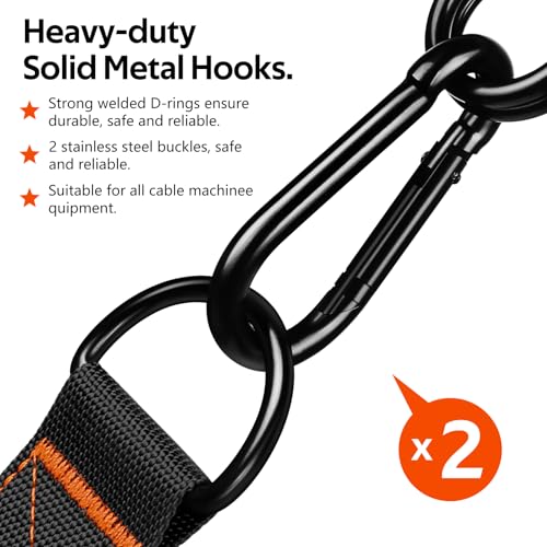 Image of Exercise Handles, Cable Machine Handles for Gym Cable Attachments Training | 2 Pack Heavy Duty Handle with Non Slip Grip for Cable Machines, Pull Down Workouts, Resistance Bands and Home Gym Equipment