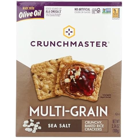 CRUNCHMASTER Sea Salt Multi-Grain Crackers, 3.54 OZ Cover