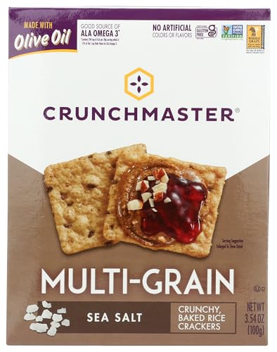 Classic Multi-Grain Sea Salt Crunchy, Baked Rice Crackers