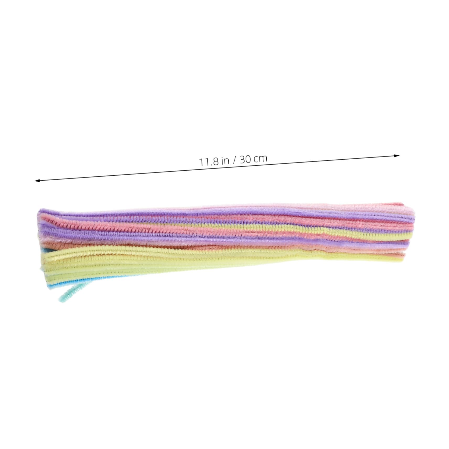 CIMAXIC Craft Stems 300pcs Pastel Pipe Cleaners Soft Versatile for Tulip Headbands Decorations